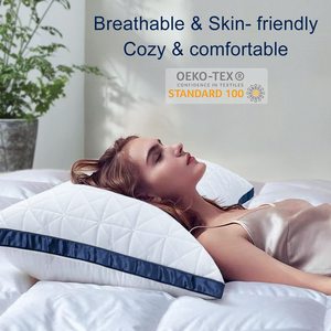 <span class=keywords><strong>Oreiller</strong></span> en fibre de microfibre de polyester oreillers à bas prix cinq étoiles king Size <span class=keywords><strong>grand</strong></span> lit oreillers de lit de qualité hôtelière 50x70 pour hôtel - Product Image 2