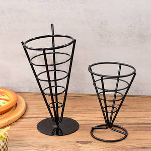 Soporte de Acero Inoxidable en Forma de Espiral para Papas Fritas, Aperitivos, Cesta para Freír en la Cocina, Soportes de Alambre - Product Image 5