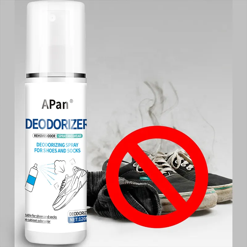 120ml High-efficiency Footwear Spray Deodorant Socks Deodorant Shoe Odor Remover Eliminator Shoe Smell Sneaker Shoe Deodorizer