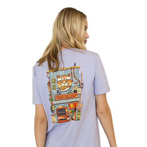 T-shirt Neko Sushi House, stampa grafica sul retro, unisex, abbigliamento casual - Product Image 1