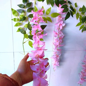 Rongxin Plants Artificial Bougainvillea Vine 100cm-200cm Silk <b>Flower</b> Hanging Decor For <b>Wall</b> Living Room - Product Image 4