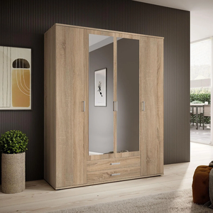 Meilleures ventes - Armoire en bois sur mesure, armoire <span class=keywords><strong>de</strong></span> chambre à coucher, <span class=keywords><strong>porte</strong></span> en verre - Armoire <span class=keywords><strong>pliante</strong></span> - Product Image 6