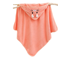 Peignoir de bain pour enfants à motif animalier, serviette de bain à capuche hypoallergénique pour bébé, idéale pour la plage et le spa