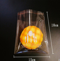 Sac d'emballage alimentaire en gros, sac OPP transparent auto-scellant avec logo personnalisable, utilisé pour la cuisson du pain et des biscuits