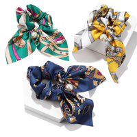 Chouchous en tissu pour femmes avec pendentif en perles européennes et américaines à la mode avec nœud bandeau bandeau pour cheveux