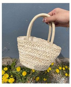 Wholesale Cute Girl Beachwear Natural Corn Straw Mini <b>Handbag</b> <b>Small</b> Fashion Beach Bag - Product Image 5