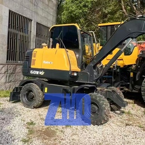 Excavatrice d'<span class=keywords><strong>occasion</strong></span> hyundai R60WVS 60 à faible nombre d'heures de fonctionnement, <span class=keywords><strong>mini</strong></span>-excavatrice <span class=keywords><strong>sur</strong></span> roues d'<span class=keywords><strong>occasion</strong></span> - Product Image 1
