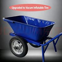 Carretilla Plegable Portátil de Bajo Precio, el Mejor Ayudante para Trabajos de Plantación, Carretilla de Jardín de Alta Resistencia con Capacidad de 200 kg para Construcción y Granja