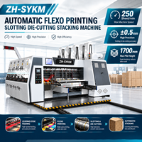 Solution d'emballage en carton ondulé à ajustement automatique par un clic, impression flexographique, découpe rotative, machine d'empilage
