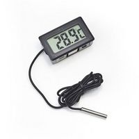Sensor Suhu Mini LCD Termometer Digital Mobil Higrometer Instrumen Pengukur Kelembapan Dalam dan Luar Ruangan