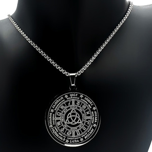 Acier Inoxydable 316L Plaqué Or 18k Géométrie Sacrée Collier Noeud de Sorcière Collier Noeud Celtique Offre Spéciale Bijoux de Yoga Chanceux - Product Image 3
