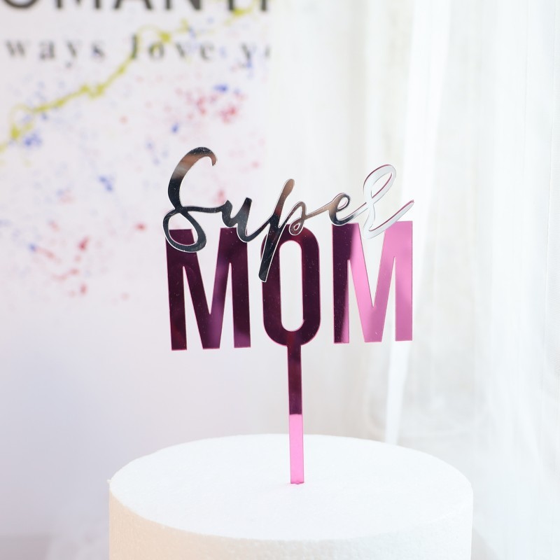 Miroir rose SUPER maman
