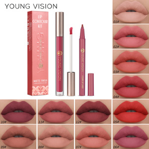 ชุดลิปสติกเนื้อแมทท์และดินสอเขียนขอบปาก Young Vision Lip Contour Kit ชุดแต่งหน้า 12 สี - Product Image 2