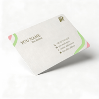 Cartes de visite professionnelles de luxe haut de gamme personnalisées en papier d'art blanc, cartes de vente en papier kraft, cartes de visite professionnelles mates, papeterie de bureau
