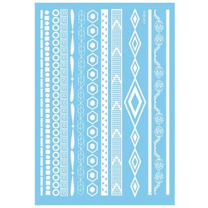 Nueva llegada blanco mano Henna plantilla impermeable de transferencia de agua <span class=keywords><strong>tatuajes</strong></span> temporales de La etiqueta engomada - Product Image 1