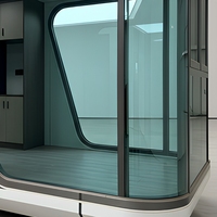 Maison-capsule spatiale étanche, unité hôtelière préfabriquée moderne pour complexe de villégiature