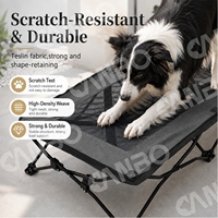 Cama Refrescante para Perros CanboPet, para Perros Grandes, para Viajes al Aire Libre, Elevada, Plegable