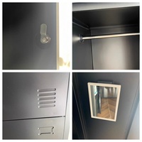 Armoire multi-portes grande capacité, solution de rangement sécurisée pour les effets personnels, casier métallique pour le lieu de travail, l'école, la salle de sport, la vestiaire