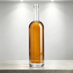 Botella de vidrio vacía de 750 ml con material blanco de alta calidad, adecuada para whisky, <span class=keywords><strong>vodka</strong></span> y bayas de junipa. Se puede personalizar con un logotipo - Product Image 3