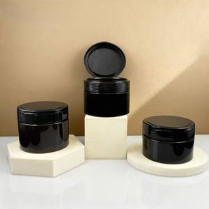 Pot cosmétique cylindrique en PP écologique avec couvercle à clapet et pince à épiler pour tonique facial, démaquillant et cotons-tiges - Product Image 2