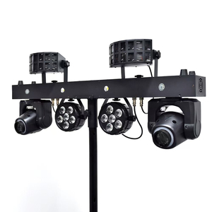 T-바 디제이 조명 공연 바 4 개 40w 이동 헤드 Rgbw + 세척 바 + 더비 전문 휴대용 Led 무대 조명 스탠드 - Product Image 4
