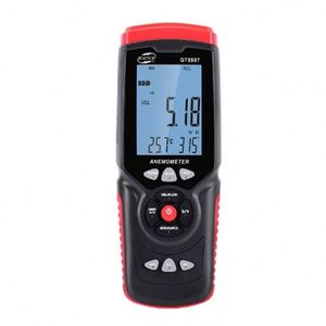 GT8907/GT8913 เครื่องวัดความเร็วลมแบบดิจิตอลแบบพกพา CFM/CMM เครื่องมือวัดความเร็ว IP67 4 * AAA ใช้แบตเตอรี่ - Product Image 5