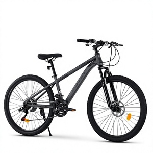 Vélo de montagne pour adultes, <span class=keywords><strong>27</strong></span> vitesses, frein à disque, cadre en acier à haute teneur en carbone de 24 <span class=keywords><strong>pouces</strong></span>, fourche à ressort, vélo de randonnée pour hommes, femmes, étudiants, déplacements quotidiens - Product Image 1