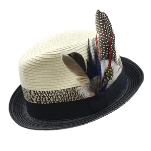 Pronto per la spedizione <span class=keywords><strong>di</strong></span> 5 colori nuovi cappelli <span class=keywords><strong>di</strong></span> moda uomo donna mano <span class=keywords><strong>paglia</strong></span> <span class=keywords><strong>di</strong></span> carta due tono protezione UV cappello da sole fedora cappelli da sole - Product Image 1
