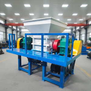 Trituratore a Doppio Albero per Pneumatici e Granulatore di Gomma 7.5kW, Attrezzatura Ecologica a Risparmio Energetico per la Lavorazione di Pneumatici Usati - Product Image 1
