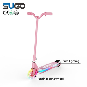 Scooter Eléctrico Rosa de 12-24V para Niños con Luces Laterales y Ruedas Luminiscentes - Product Image 5
