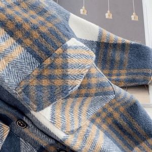 Mode bébé fille garçon chemise à carreaux veste enfant chemise épaisse laine tenue ample hiver printemps automne bébé vêtements décontractés 1-8Y - Product Image 2