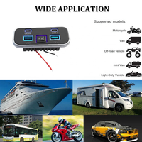 Siège de bus de voiture à charge rapide étanche 12V 24V Prise de chargeur de port USB avec interrupteur Double Usb a et Double Usb C