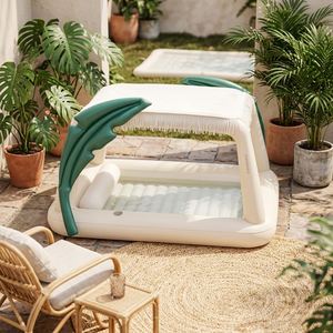 Piscina Inflable Profesional para Bronceado con Toldo Reforzado, Construcción Estable, Cama Solar Cómoda para el Hogar - Product Image 1