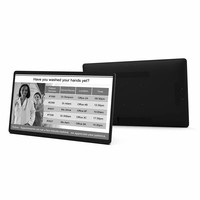 Téléviseur Android 12 NFC 32 pouces sur pied avec écran LCD et caméra AF 5MP pour magasins de détail, ascenseurs et usage éducatif