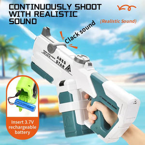 Gran oferta, juegos de tiro al aire libre de verano, 2 en 1, Color sólido, lanzamiento continuo eléctrico, pistola de agua espacial, juguete para niños - Product Image 2