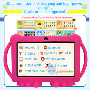 IWAWA 新型7インチWi-Fi MTKクアッドコアキッズタブレット<span class=keywords><strong>PC</strong></span> 1024x600 HD静電容量式スクリーン 2GB RAM デュアルカメラ 教育学習用 - Product Image 6