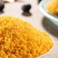 Migas de Pan Panko de Trigo Estilo Japonés, Forma de Aguja de 2-12 mm, Amarillas, Bajas en Sal, para Frituras de Alta Gama, Textura Crujiente