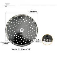 Disque de coupe diamanté multi-trous étroit pour meulage et découpe à sec ou humide, lame de scie circulaire pour marbre, porcelaine, carrelage, granit