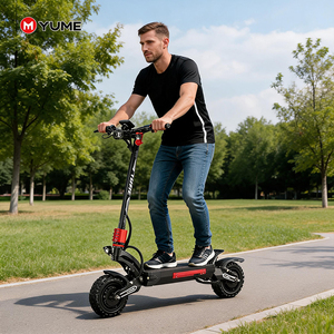 YUME Raptor2, Scooter Eléctrico Plegable de Doble Motor con Guardabarros Delantero Mejorado, Freno de Disco Grande, IP54, Llantas de Vacío de 10 Pulgadas - Product Image 1