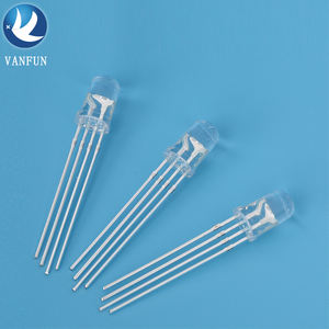 قاد Vanfun RoHS 5 جولة RGB الصمام الوامض 3 ألوان الصمام الثنائي الوامض ~ V الجهد العكسي للإضاءة ماكس 5 فولت - Product Image 3