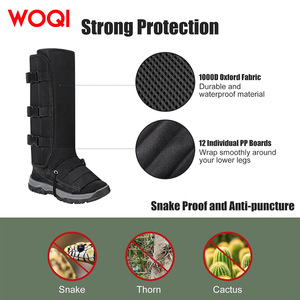 Polainas impermeables WOQI para senderismo, montañismo, deportes de hielo y nieve, protectores de piernas para adultos, tela Oxford, neopreno - Product Image 5