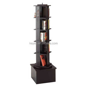 <span class=keywords><strong>Présentoir</strong></span> de <span class=keywords><strong>livre</strong></span> rotatif en bois sur pied de <span class=keywords><strong>bibliothèque</strong></span> de magasin de détail personnalisé - Product Image 4