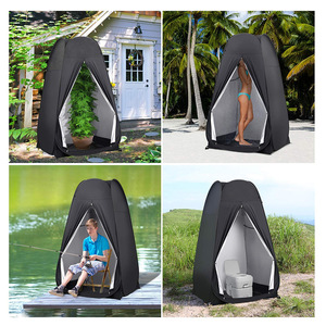 <span class=keywords><strong>Tente</strong></span> de <span class=keywords><strong>camping</strong></span> automatique Pop-Up <span class=keywords><strong>Tente</strong></span> de <span class=keywords><strong>toilette</strong></span> portable avec salle de douche privée <span class=keywords><strong>pour</strong></span> la plage ou l'extérieur Conception de dôme pliable facile - Product Image 4