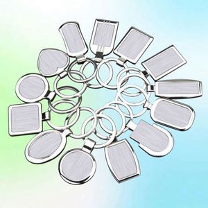 DIY Laser Printing Epoxy Logo Keychain Metal Zinc Alloy Round <b>Square</b> Rectangle Oval Shape Custom Keyring - Product Image 6