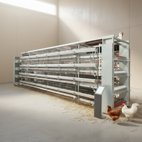 Cage à batterie automatique moderne de type H pour poules pondeuses, système d'élevage avicole haute capacité