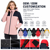 Veste en polaire épaisse 1000g avec logo personnalisé, imperméable, haute extensibilité, manteau technique d'hiver, marque privée, vente en gros OEM, tailles M-4XL