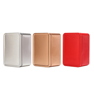 長方形ブリキ缶製造機黒ブリキ容器金属カスタムランチブリキ箱ヴィンテージケーキ金属箱ミント用 - Product Image 5