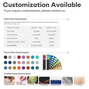 Tessuto in <span class=keywords><strong>Seta</strong></span> 100% Tinta Unita a Doppio Crespo Intrecciato per Tessili per la Casa - Copricuscini e Rivestimenti per Divani - Product Image 2