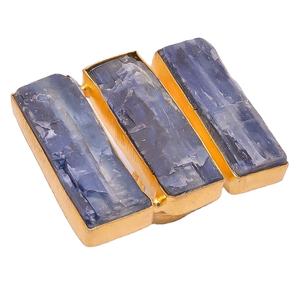 แหวนพลอยธรรมชาติขนาดใหญ่ kyanite สีน้ำเงิน925เงินชุบทองทำด้วยมือผู้ผลิตเครื่องประดับ - Product Image 1