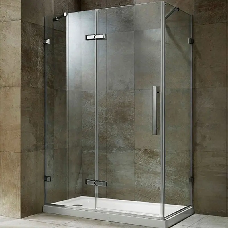Recintos de baño baratos, ducha de vidrio de 8mm, puertas dobles, puerta de Ducha